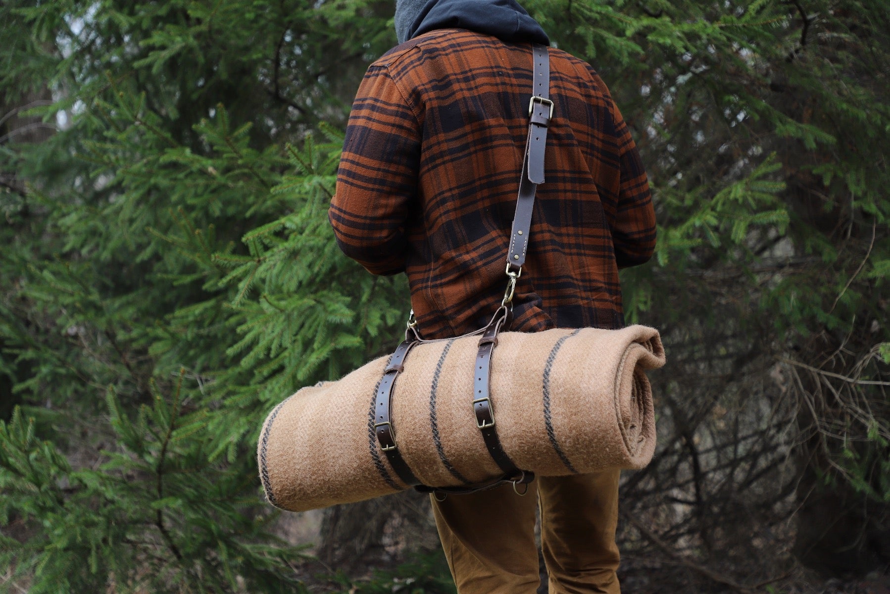 Leather Bedroll Harness – Coalcracker Bushcraft